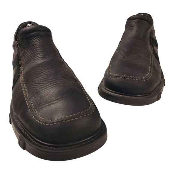 BED STU Shoes PAWN Mens Size 11 Black Leather Slip On Loafers Casual Square Toe main image 11